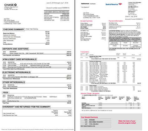 what does a chanel transaction look like on bank statements|real bank statements explained.